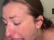 Ball-draining blowjob from gorgeous geek with pierced nipples 13/16