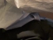 【女性向け】スーツ男子、ネットカフェで声我慢寸止めオナニー【個人撮影】我慢汁 イケメン 変態 ネカフェ 射精 - Screenshot 1 of 16 - HD