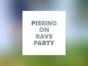 Famous Tiktoker Pissing under Palm trees on a Rave Party 2/16