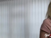 The sex teacher shows the two hot women how to properly break in the cock. She grabs the gardener, who comes in with joy. 4/16