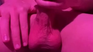 Jerking myself off!