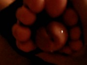 Tired Girl Tied Toes around my cock Footjob 11/16