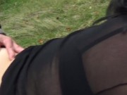 amateur threesome with a big tits milf, everything outside 5/16