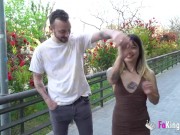 Beautiful petite babe Aska enjoys a thick dick after a public session 7/16