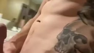 Straight Muscle Friend Showing Off Cock