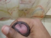 Guy Can't Resist Jerking Off His Big Black Cock - Screenshot 11 of 16 - HD
