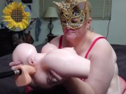 Horny Kinky Big Ass BBW Step Mom Like To Watch Step Daughter Sex Doll Fuck  By Dildo Fucking Machine 5/16