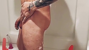Watch Me Wash my Swollen Cock and play with my Toys - Which one would you use???