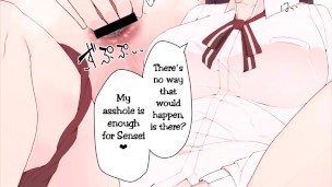 【Lewd Comic/Doujin Dub】 "Giantess! Anime Girl Claims Her Beloved Sensei~"【Art: Odoru London】