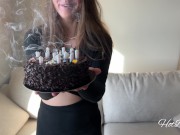 Happy hard rough sex on my birthday - orgasm from a big dick 1/16