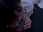 変態彼女「出していいよ...」精子欲しさにお願いして口いっぱいにして飲みこんでごっくん♡ cum in mouth gokkun 1/16