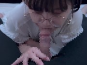 変態彼女「出していいよ...」精子欲しさにお願いして口いっぱいにして飲みこんでごっくん♡ cum in mouth gokkun 13/16