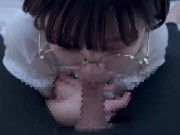 変態彼女「出していいよ...」精子欲しさにお願いして口いっぱいにして飲みこんでごっくん♡ cum in mouth gokkun 3/16