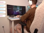 Decided to distract him with blowjob and anal surprise | Double Penetration | Creampie 2/16