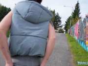 Public Agent Mina K gives outdoor blowjob before a hard hotel fuck 5/16