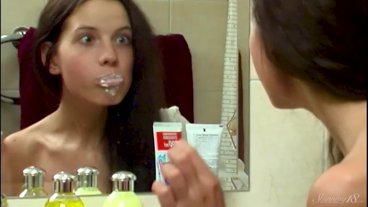 Image for porn video Peeping Tom Watches Young Skinny Model Anoushka Brushing Her Teeth! at RedTube