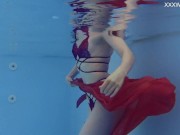 Marfa is too hot and horny in the public swimming pool 12/16