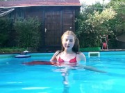 Marfa is too hot and horny in the public swimming pool 8/16