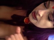 Teen Titans Raven Sucks and Tugs Black Cock! 11/16