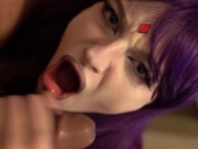 Teen Titans Raven Sucks and Tugs Black Cock! 13/16