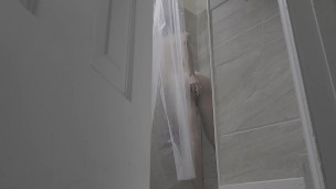 Spying on twink step bro in shower.