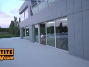 POV - Fuckng petite blonde Nesty on her terrace 1/16