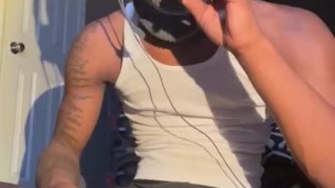 Smoking after work while jerking