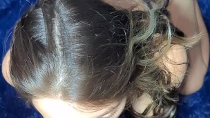 Naughty 18-year-old young man gives his father-in-law a blowjob for Father's Day, he cums in his mou