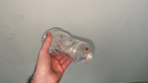 Macrophilia - tiny cum slaves trapped in giants fleshlight