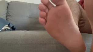 Big Feet Play Massaging Rubbing Playing Foot Fetish