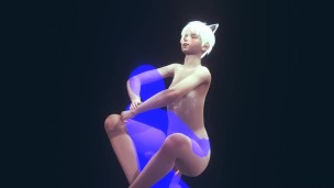 Yaoi Femboy - Sexy Neko femboy hard sex part 2