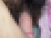 濡れ染みパンティ♡剛毛素人OLが布団の中でディルドオナニー♡【個人撮影】 15/16