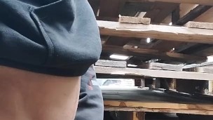 Big cock pissing OUTSIDE IN THE COLD