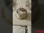 SIDECHICK Gorgeous brunette Alex Coal gives her boyfriend a special birthday present 2/16