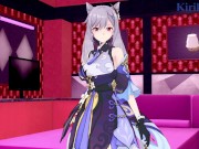 Keqing and Aether have intense sex in a secret room. - Genshin Impact Hentai 1/16