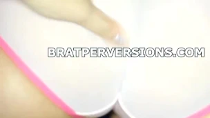 Big Ass Babe Panty Fetish Games (Brat Perversions)