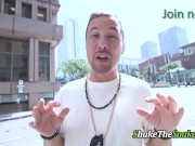 Inked Girl Sucks Hard a Big Tattoo Cock 1/16