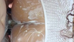 with my ass all soapy with foam in the bath he fucks me until i ejaculate,i like to fuck in the bath