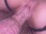 I ride bull while hubby watches as I get creampied 1/16