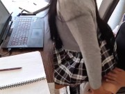 Despues de la ESCUELA Mi compañera de clase me provoca EXITACION, me la chupa y tenemos sexo en casa 12/16