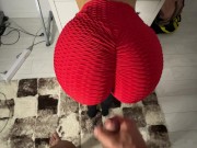 stepsister has a sexy ass while looking for her bra I cumshot on ass /CandyLuxxx 12/16