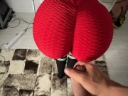 stepsister has a sexy ass while looking for her bra I cumshot on ass /CandyLuxxx 6/16
