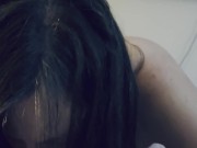 Busty Brunette MILF gives a sensual blowjob 10/16