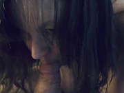 Busty Brunette MILF gives a sensual blowjob 5/16