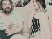 NEWPORT THROAT GODDESS SMOKING AN SUCKING 10 INCH BWC DOWN TO THE BALLS