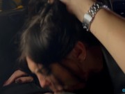 Сводная сестричка помыла машину и не забыла про член водителя. Вдоволь наглоталась спермы 15/16