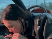 Сводная сестричка помыла машину и не забыла про член водителя. Вдоволь наглоталась спермы 8/16