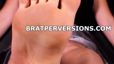 MissBratDom's Foot Domination Tease #BratPerversions