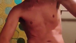 CUMMING HARD IN THE BATHROOM! MONSTER COCK HUGE LOAD