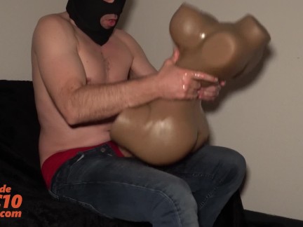 Slut with a perfect body takes all of his huge cock